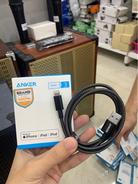 Cáp sạc ANKER A8152 PowerLine+ 0.9m Lightning