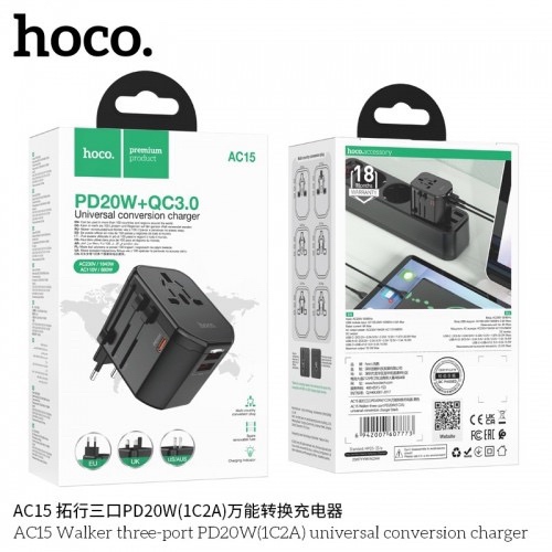 Sạc HOCO AC15 20W+QC3.0