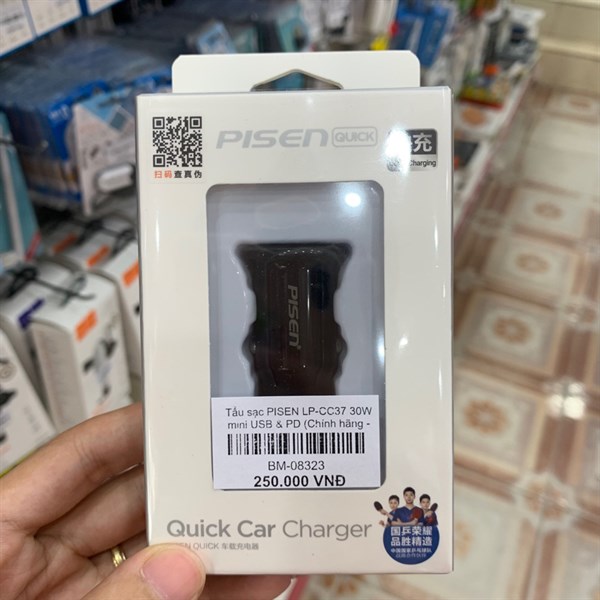 Tẩu sạc PISEN LP-CC37 30W mini USB & PD