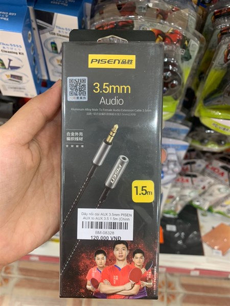 Dây nối dài AUX 3.5mm PISEN AUX to AUX 3.5 1.5m