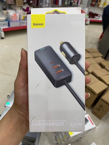 Tẩu sạc BASEUS 2 Type-C, 2USB CCBT-A0G