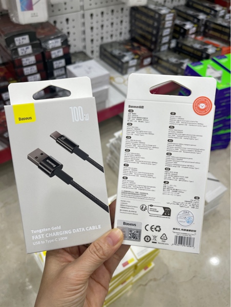 Cáp sạc BASEUS Type-C CAWJ 100W 1m