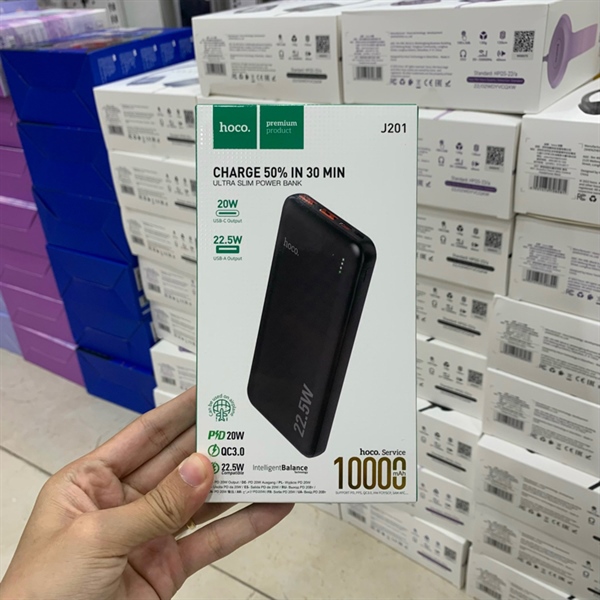 Sạc dự phòng HOCO J201/ J101/ J121/J122/J87/J102 10.000mAh 22.5W