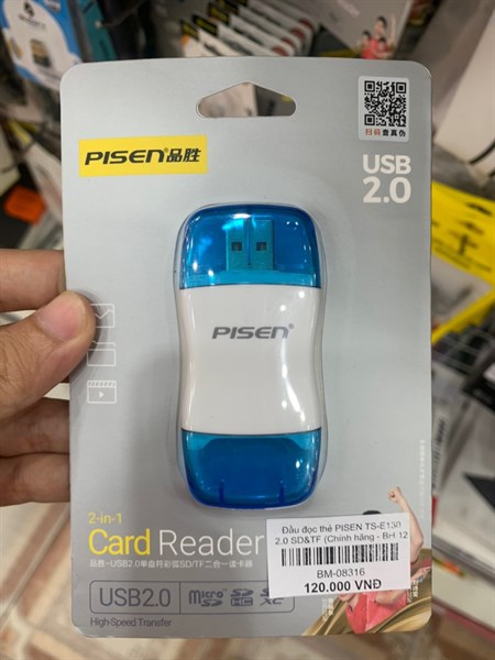 Đầu đọc thẻ PISEN TS-E130 2.0 SD&TF