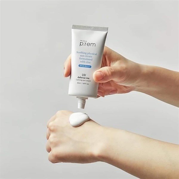 KEM CHỐNG NẮNG PREM XANH SOOTHING PHYSICAL ZINC TUÝP 50ML