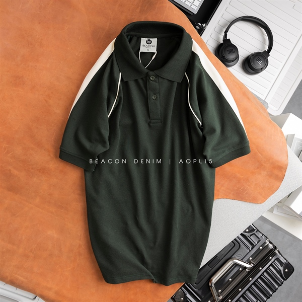 Áo Polo Phối Viền Chéo AOPL15