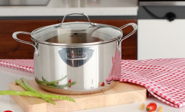 Nồi inox cao cấp 3 lớp đáy liền Elmich Trimax 18cm