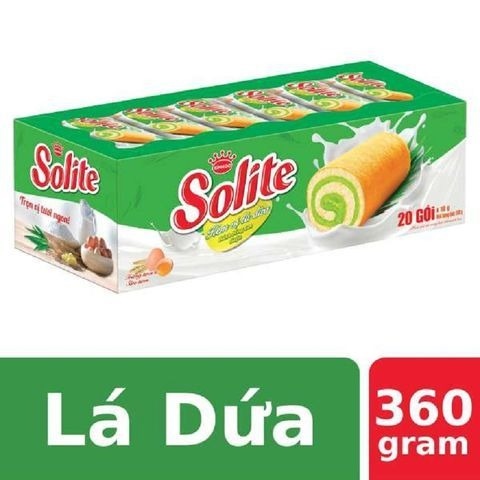 Bánh bông lan cuộn kem Solite 360g