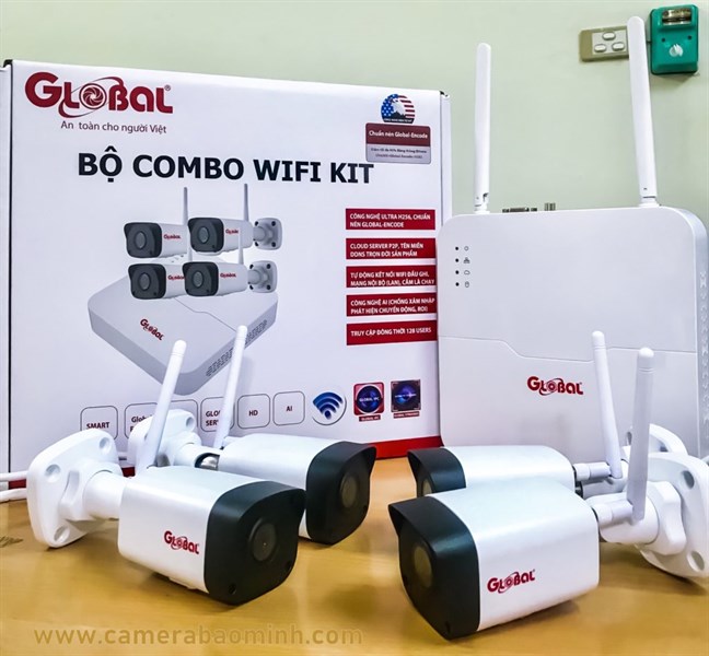 Bộ camera IP combo KIT 4 NVR0104M/TAG-I32L3-F40