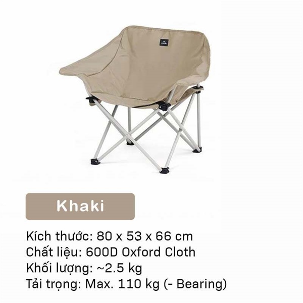 Ghế xếp cắm trại Naturehike tựa tay du lịch dã ngoại CNH23JU13002 size M campoutvn A586