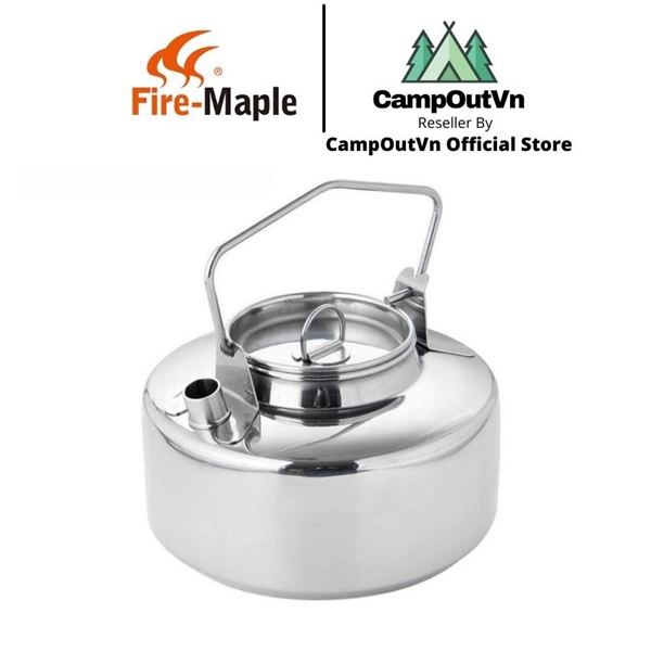 Ấm đun nước firemaple campoutvn dã ngoại 1L Inox SUS 304 FMI-KETTLE01 A305