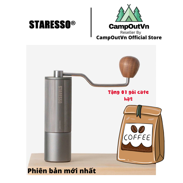 Xay cà phê cầm tay Staresso campoutvn cho cafe du lịch dã ngoại đồ cắm trại A215