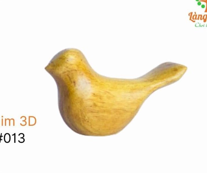 Thú cưng gỗ quý 3D - Chim 9x6x2.5cm