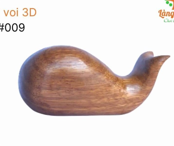 Thú cưng gỗ quý 3D - Cá 12x5x4.5cm