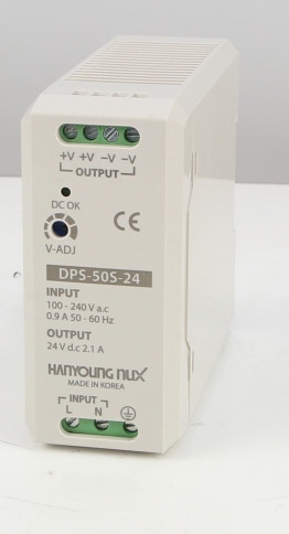 Nguồn lắp thanh ray nh&ocirc;m 24v 2.1a h&agrave;n quốc dps-50s-24