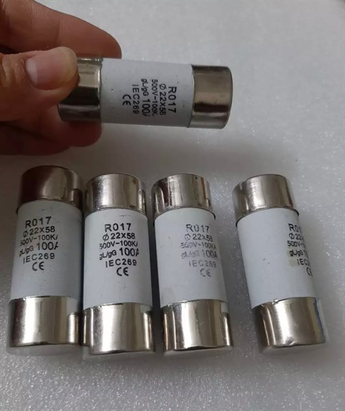 Cầu chì sứ 22x58 32A=>125A RO17. 500V gL/gG 500V-100KA ( Hộp 5 cái )