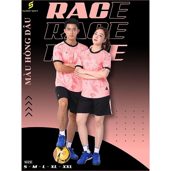 Bộ bóng đá Sao Việt Race - Hồng