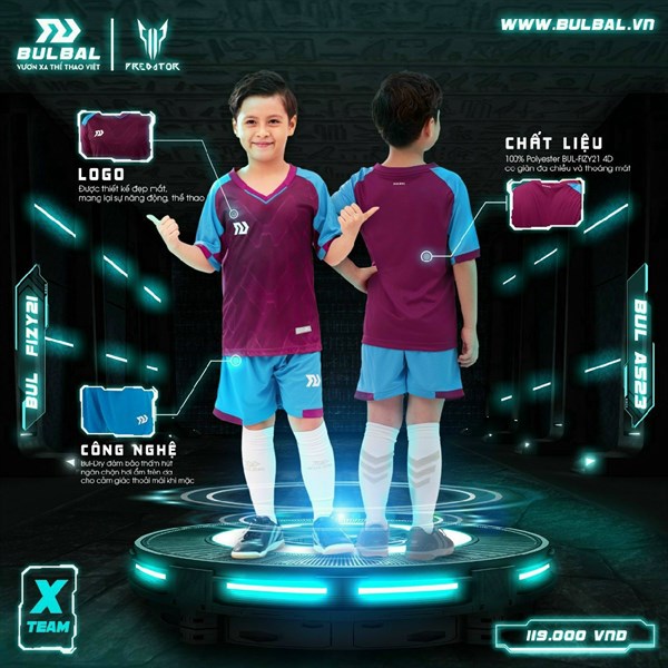 Bộ BĐ Bulbal Predator - Tím xanh biển