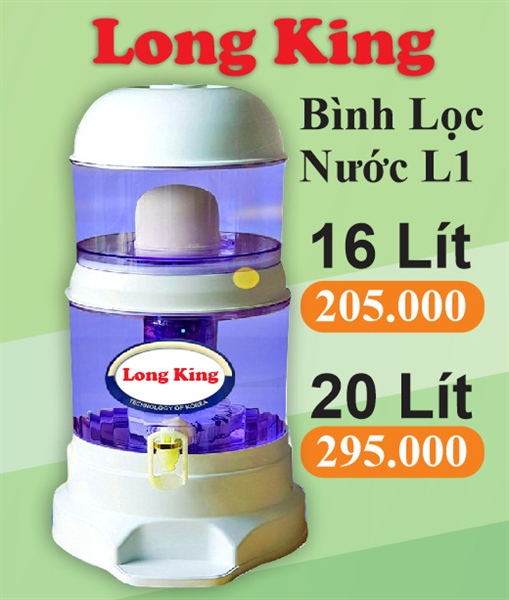 Bình Lọc Nước 16L Long King