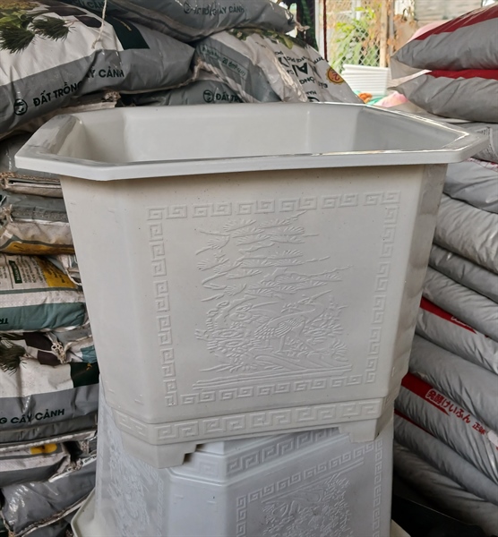Nhựa- Chậu vuông TGA 480-duoc-ban-tai-Chợ gốm Bảo Lộc