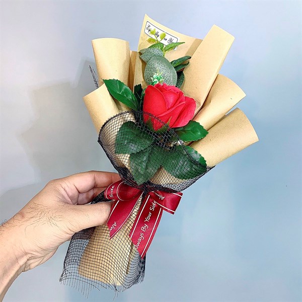 Bó 1 hoa hồng sáp loại lớn