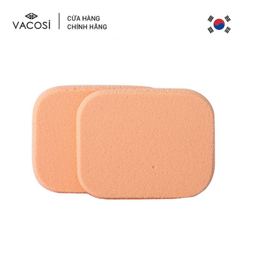 Set 2 bông phấn ướt vuông nhỏ Vacosi BP04