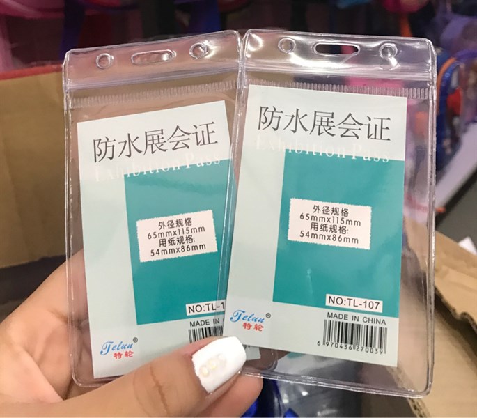 Thẻ tên nhựa Exhibition Pass TL-107