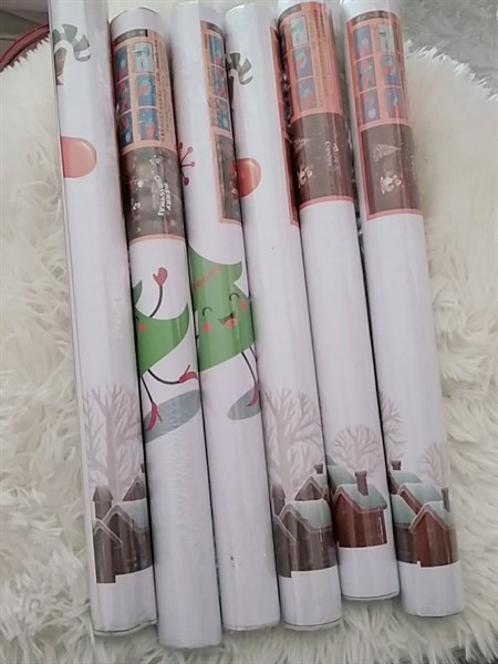Decal dán kính trang trí Noel