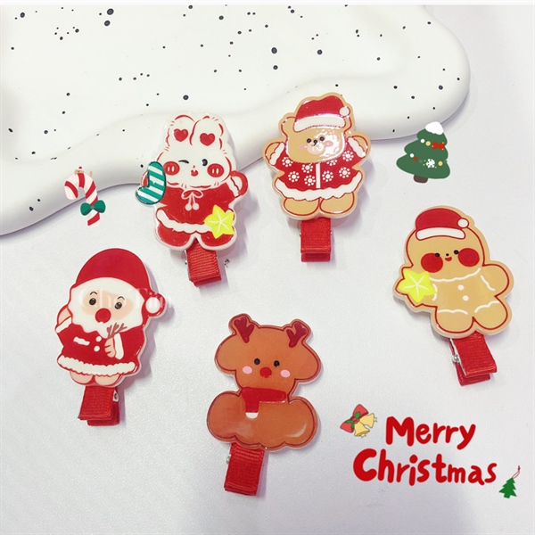 Kẹp tóc mỏ vịt icon Noel