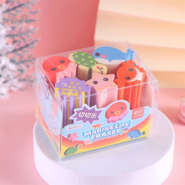 Set 6 tẩy dài sinh vật biển