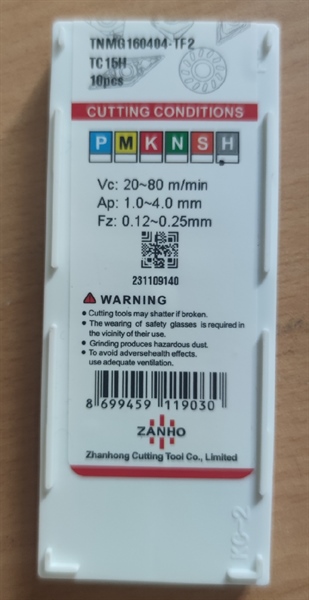 Mảnh dao TNMG160404-TF2 TC15H (Pcs) - Việt Phát