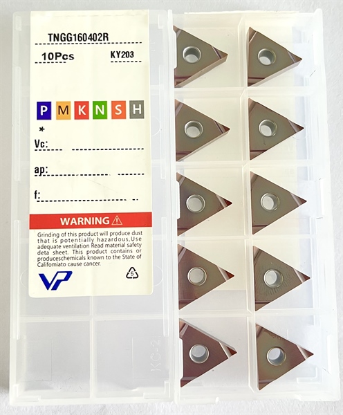 Mảnh dao TNGG160402R - KY203 Mảnh dao TNGG160402R KY203 (Pcs) - Việt Phát