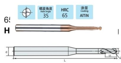 Dao phay Hợp kim VP LBM65-2F - Việt Phát