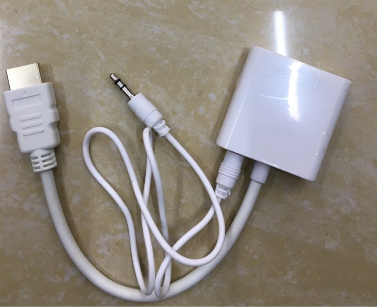 Cáp chuyển HDMI to VGA + Audio 3.5mm