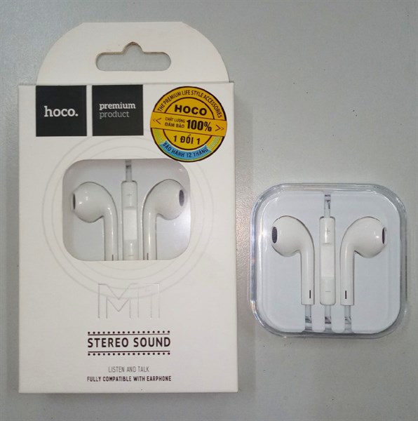 Tai nghe nhét tai iPHONE 5/6 HOCO M1/ M1 Max
