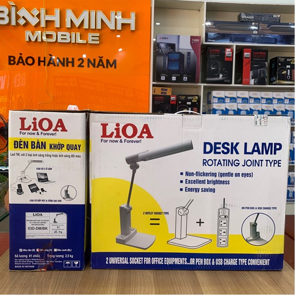 Đèn bàn khớp quay 03D-DM/BK