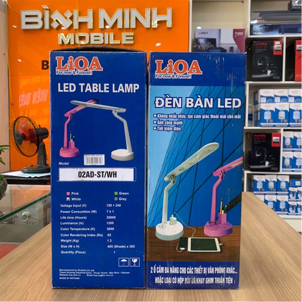 Đèn bàn LED 02AD-ST/WH