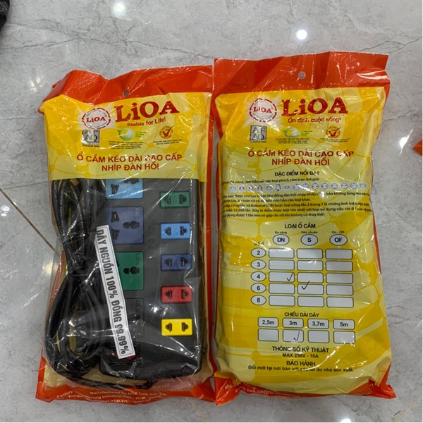Ổ điện LIOA 4DND3.6.10 3m/ 3DN5.2.10 5m
