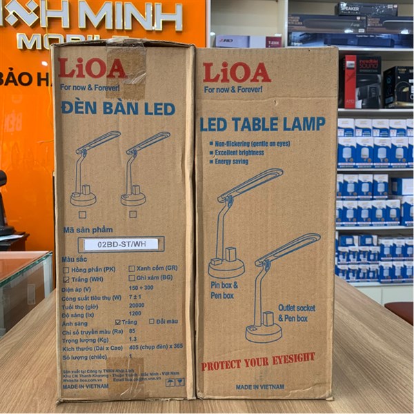Đèn bàn LED 02BD-ST/WH