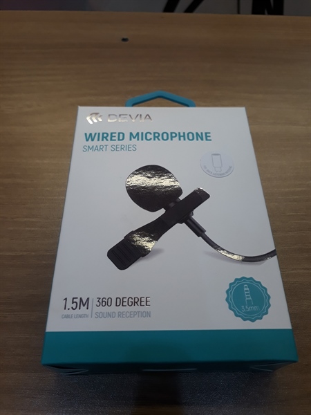 Mic thu âm Live Stream có dây DEVIA chân 3.5mm