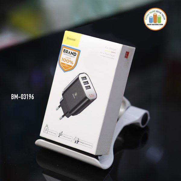 Sạc BASEUS CCALL-BH Mirror Lake 3USB Charger 3.4A