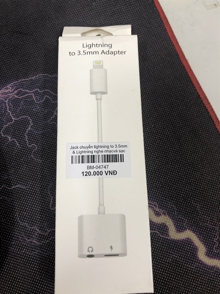 Jack chuyển lightning to 3.5mm & Lightning nghe nhạcvà sạc