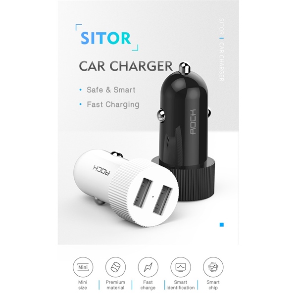 Tẩu sạc ROCK Sitor 3.4A