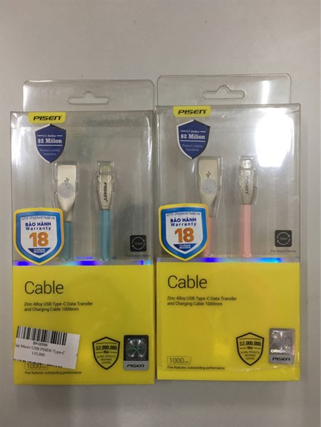 Cáp sạc PISEN TC01 Type-C 3D