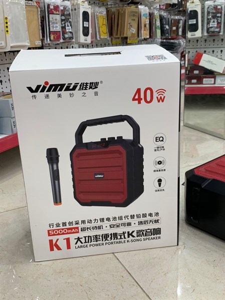 Loa kéo W-King K1 + 1 mic không dây hát KARAOKE