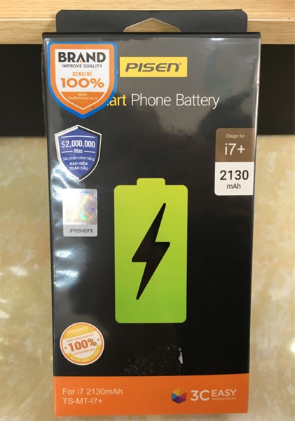 Pin iPHONE 7 PISEN dung lượng cao