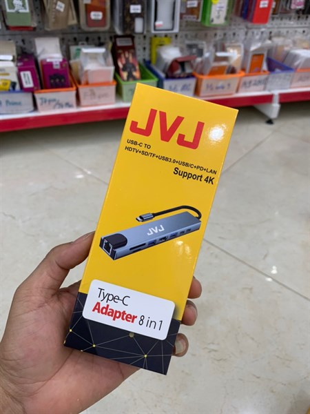 Bộ chuyển HUB JVJ/ HOCO Type C 8 in 1