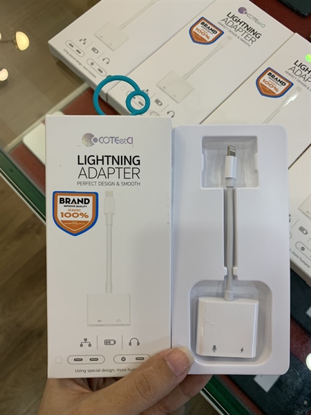 Jack chuyển Lightning to 3.5mm & Lightning COTEETCI