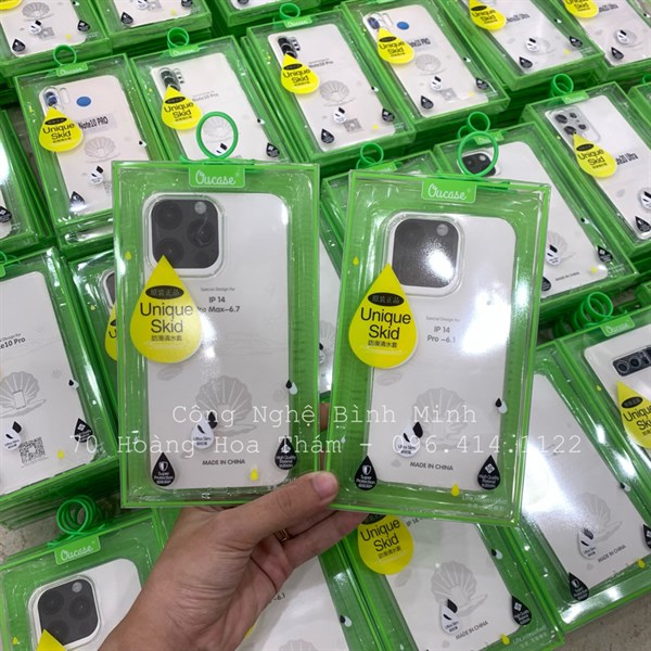 Ốp iPHONE 14 Pro Max 6.7 silicon VU(Trong suốt)