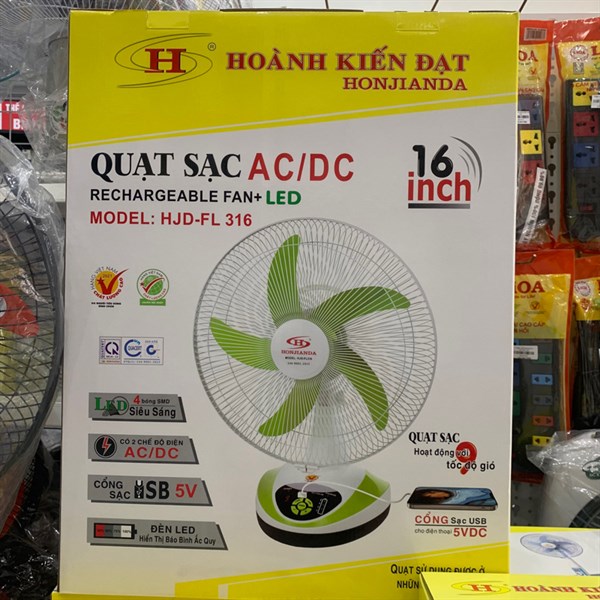Quạt tích điện HJD-FL 316 HONJIANDA